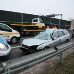 16.12.2020. Kielce. Wypadek na trasie S74 / Wiktor Taszłow / Radio Kielce