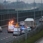 16.12.2020. Kielce. Wypadek na trasie S74 / Wiktor Taszłow / Radio Kielce