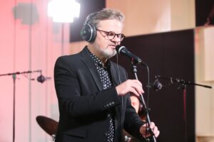 18.12.2020. Studiu Gram Radia Kielce. Koncert Piotr Salata i Kuba Kowalski Quartet / Wiktor Taszłow / Radio Kielce