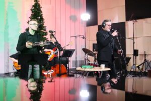 18.12.2020. Studiu Gram Radia Kielce. Koncert Piotr Salata i Kuba Kowalski Quartet / Wiktor Taszłow / Radio Kielce