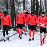 09.01.2021. Kielce. Pierwszy trening piłkarzy Korony / Korona Kielce