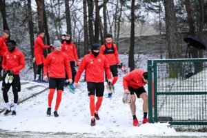 09.01.2021. Kielce. Pierwszy trening piłkarzy Korony / Korona Kielce