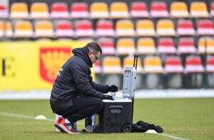 09.01.2021. Kielce. Pierwszy trening piłkarzy Korony / Korona Kielce