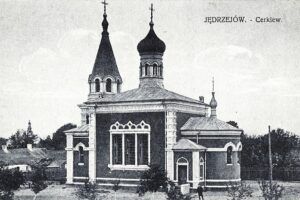 Cerkiew św. Mikołaja w Jędrzejowie Jędrzejów w 1916 roku / Wikipedia