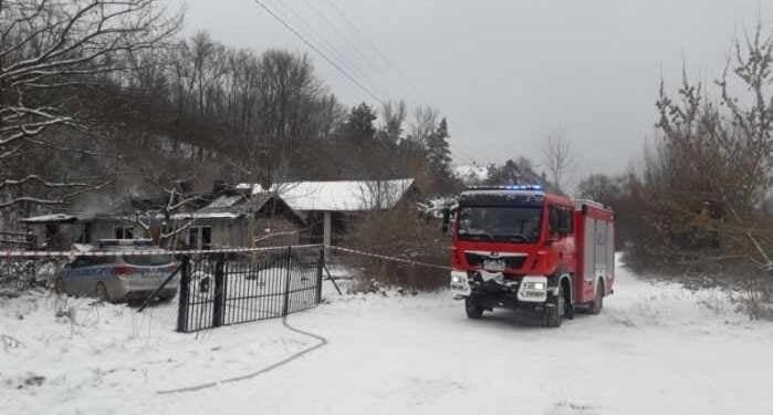 16.01.2021. Nowe. Pożar budynku mieszkalnego / PSP Opatów