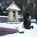 19.01.2021 Wykus. Wizyta terytorialsów przy grobie patrona / ppor. OT Daniel Woś / ŚBOT