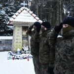 19.01.2021 Wykus. Wizyta terytorialsów przy grobie patrona / ppor. OT Daniel Woś / ŚBOT