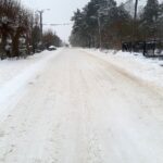 20.01.2021. Mokra. Nieodśnieżona droga / Łukasz Kłys