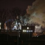 Oświęcim, 07.01.2021. Firma chemiczna Synthos w Oświęcimiu, doszło do wybuchu i pożaru instalacji do przeróbki kauczuku / Łukasz Gągulski / PAP