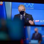 Warszawa, 11.01.2021. Koronawirus w Polsce. Minister zdrowia Adam Niedzielski podczas konferencji prasowej transmitowanej z siedziby KPRM / PAP/Marcin Obara