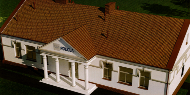 Wizualizacja posterunku policji w Lipniku / Świętokrzyska Policja