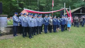 12.09.2020 Wykus. Uroczystości upamiętniające żołnierzy Jana Piwnika „Ponurego” i Eugeniusza Kaszyńskiego „Nurta”. / Anna Głąb / Radio Kielce