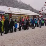30.01.2021. Bałtów. Zajęcia edukacyjne na zaśnieżonym obiekcie / Anna Głąb / Radio Kielce