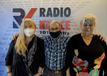 06.01.2021. Kielce. Spodziewany Gość. Na zdjęciu (od lewej): Bożena Barchan, Aleksander Chłopek i Grażyna Cyuńczyk / Piotr Kwaśniewski / Radio Kielce