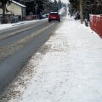 13.01.2021. Zima - droga powiatowa w Skroniowie / Ewa Pociejowska-Gawęda / Radio Kielce