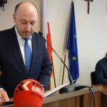 20.01.2021 Wodzisław. Pierwsza sesja Rady Miejskiej w Wodzisławiu. Na zdjęciu Dominik Łukasik, burmistrz Wodzisławia / Ewa Pociejowska-Gawęda / Radio Kielce