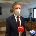 29.01.2021 Sędziszów. Wręczenie nagród w konkursie GUS. 29.01.2021 Sędziszów. Wręczenie nagród w konkursie GUS. Na zdjęciu: Wacław Szarek - burmistrz Sędziszowa / Ewa Pociejowska-Gawęda / Radio Kielce