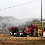 06.05.2020 Fałków. Pożar składowiska odpadów / Michał Kita / Radio Kielce