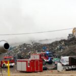 06.05.2020 Fałków. Pożar składowiska odpadów / Michał Kita / Radio Kielce