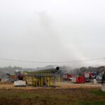 06.05.2020 Fałków. Pożar składowiska odpadów / Michał Kita / Radio Kielce