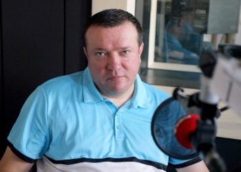Na zdjęciu: Marek Brudek - prezes ŁKS Probudex Łagów / Piotr Kwaśniewski / Radio Kielce