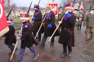 24.01.2021. Wąchock. Zakończenie centralnych obchodów 158. rocznicy wybuchu powstania styczniowego / Anna Głąb / Radio Kielce