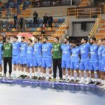 21.01.2021 Egipt. Mistrzostwa świata w piłce ręcznej. Mecz Urugwaj - Polska. Reprezentacja Urugwaju / Khaled Elfiqi / PAP/EPA