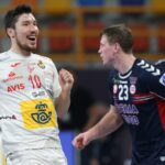 27.01.2021. Egipt. Mistrzostwa świata piłkarzy ręcznych. Ćwierćfinał Hiszpania - Norwegia. Na zdjęciu (z lewej): Alex Dujszebajew / EPA/Khaled Elfiqi