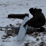 29.01.2021 Góry Świętokrzyskie. Ćwiczenia wojskowych dronów / kpt. Marcin Kowal / ŚBOT