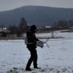 29.01.2021 Góry Świętokrzyskie. Ćwiczenia wojskowych dronów / kpt. Marcin Kowal / ŚBOT