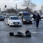 29.01.2021. Kielce. Wypadek na skrzyżowaniu ulic Źródłowej i Sandomierskiej / Jarosław Kubalski / Radio Kielce