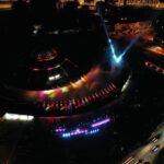 27.08.2020 Kielce. Otwarcie dworca autobusowego. Pokaz „światło i dźwięk” / Jarosław Kubalski / Radio Kielce