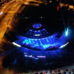 27.08.2020 Kielce. Otwarcie dworca autobusowego. Pokaz „światło i dźwięk” / Jarosław Kubalski / Radio Kielce