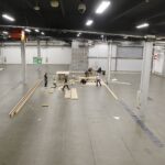 05.11.2020. Kielce. Budowa szpitala tymczasowego w Targach Kielce / Jarosław Kubalski / Radio Kielce