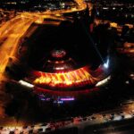 27.08.2020 Kielce. Otwarcie dworca autobusowego. Pokaz „światło i dźwięk” / Jarosław Kubalski / Radio Kielce