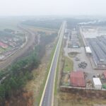 22.12.2020. Nowa obwodnica Włoszczowy widziana z góry / Jarosław Kubalski / Radio Kielce