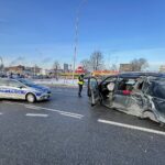 29.01.2021. Kielce. Wypadek na skrzyżowaniu ulic Źródłowej i Sandomierskiej / Jarosław Kubalski / Radio Kielce