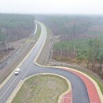 22.12.2020. Nowa obwodnica Włoszczowy widziana z góry / Jarosław Kubalski / Radio Kielce