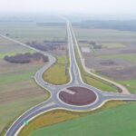 22.12.2020. Nowa obwodnica Włoszczowy widziana z góry / Jarosław Kubalski / Radio Kielce