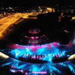 27.08.2020 Kielce. Otwarcie dworca autobusowego. Pokaz „światło i dźwięk” / Jarosław Kubalski / Radio Kielce