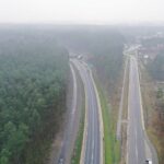 22.12.2020. Nowa obwodnica Włoszczowy widziana z góry / Jarosław Kubalski / Radio Kielce