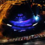 27.08.2020 Kielce. Otwarcie dworca autobusowego. Pokaz „światło i dźwięk” / Jarosław Kubalski / Radio Kielce