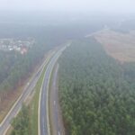 22.12.2020. Nowa obwodnica Włoszczowy widziana z góry / Jarosław Kubalski / Radio Kielce