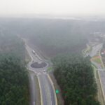 22.12.2020. Nowa obwodnica Włoszczowy widziana z góry / Jarosław Kubalski / Radio Kielce