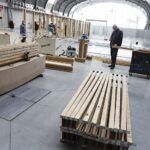 05.11.2020. Kielce. Budowa szpitala tymczasowego w Targach Kielce / Jarosław Kubalski / Radio Kielce