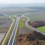 22.12.2020. Nowa obwodnica Włoszczowy widziana z góry / Jarosław Kubalski / Radio Kielce