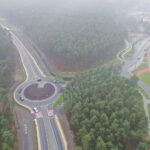 22.12.2020. Nowa obwodnica Włoszczowy widziana z góry / Jarosław Kubalski / Radio Kielce