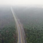 22.12.2020. Nowa obwodnica Włoszczowy widziana z góry / Jarosław Kubalski / Radio Kielce