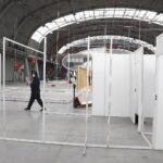 05.11.2020. Kielce. Budowa szpitala tymczasowego w Targach Kielce / Jarosław Kubalski / Radio Kielce