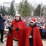 06.01.2020 Kielce. Orszak Trzech Króli. Na zdjęciu: Przemysław Predygier (Melchior) - dyrektor TVP3 Kielce / Jarosław Kubalski / Radio Kielce